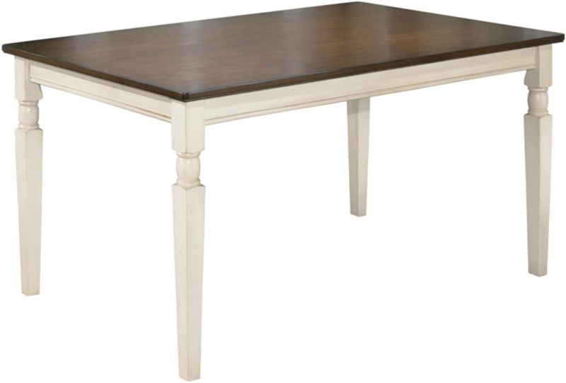 Photo 1 of Ashley Furniture Whitesburg Rectangular Table, Brown & Cottage White