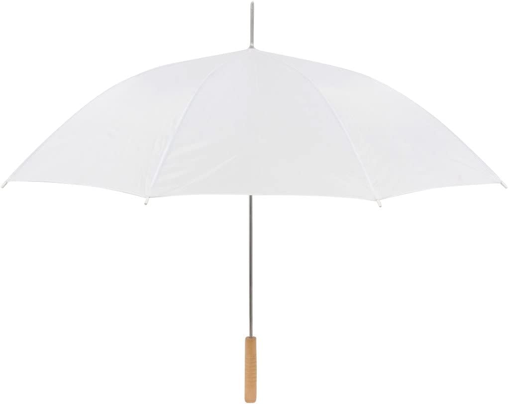 Photo 1 of Anderson Umbrella UM-35-WHITE-10 Wedding Umbrella, White, 35 Inch (Pack of 10)
