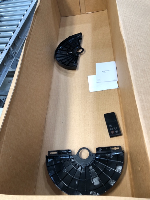 Photo 1 of Amazon Basics Oscillating 3 Speed Tower Fan with Remote