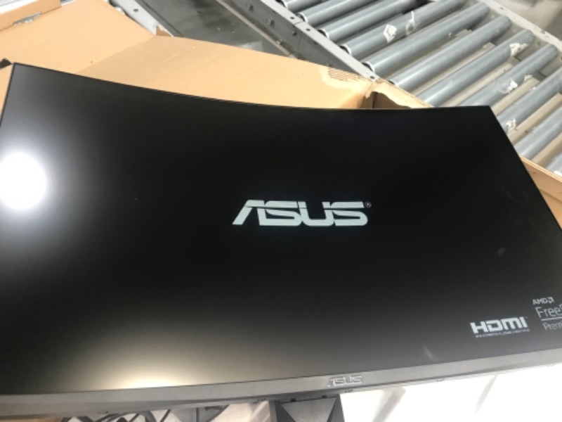 Photo 2 of ASUS TUF Gaming VG27VQ 27” Curved Monitor, 1080P Full HD, 165Hz (Supports 144Hz), Freesync, 1ms, Extreme Low Motion Blur, Eye Care, DisplayPort HDMI,Black
