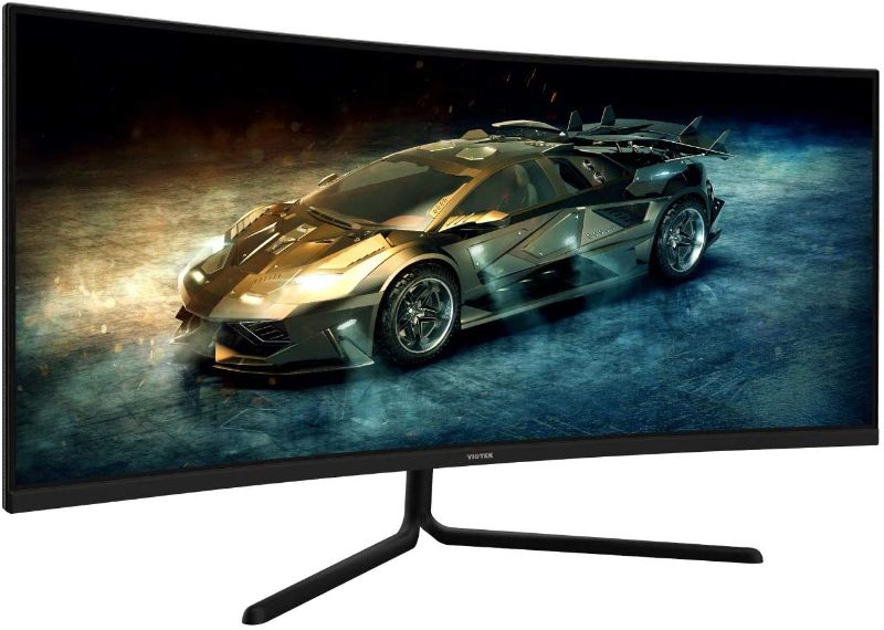 Photo 1 of VIOTEK GNV34DB 34-Inch Ultrawide Gaming Monitor, Curved 1500R UWQHD VA Panel | 100Hz 1440p Monitor Resolution | FreeSync FPS/RTS | 3 HDMI Ports DP 3.5mm Aux (VESA)
