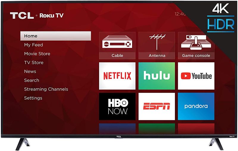 Photo 1 of TCL 50S425 50 Inch 4K Smart LED Roku TV (2019)
