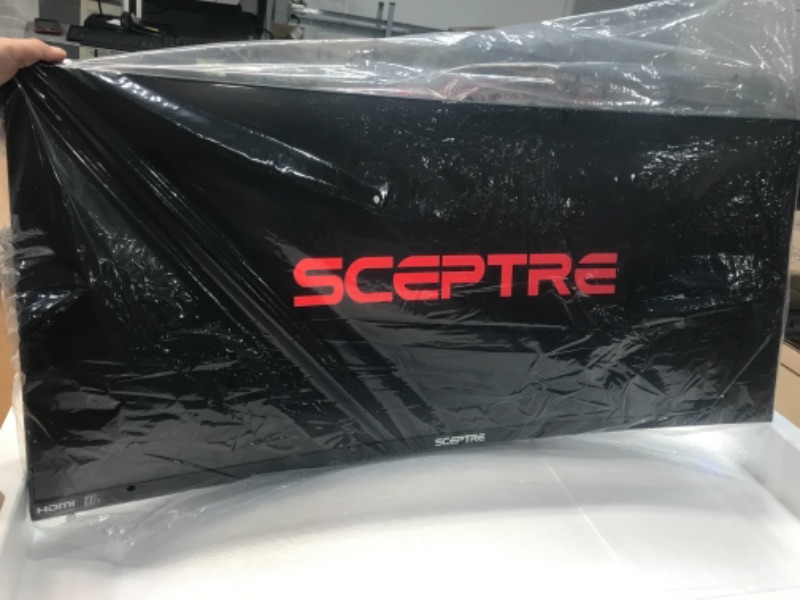 Photo 2 of Sceptre 35 Inch Curved UltraWide 21: 9 LED Creative Monitor QHD 3440x1440 Frameless AMD Freesync HDMI DisplayPort Up to 100Hz, Machine Black 2020 (C355W-3440UN)
