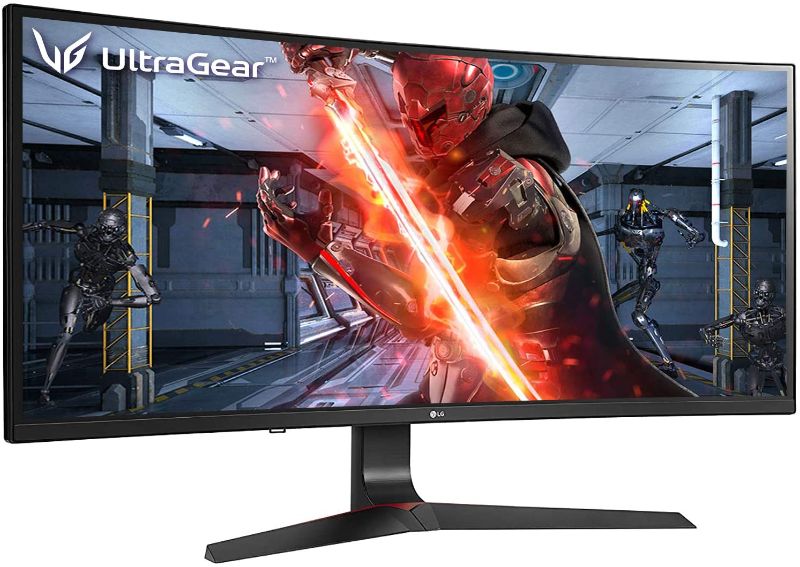 Photo 1 of LG 34GL750-B 34 Inch 21: 9 Ultragear Curved Wfhd (2560 X 1080) IPS 144Hz G-SYNC Compatible Gaming Monitor,Black
