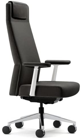 Photo 1 of Steelcase Siento High Leather Back Chair, Ebony
