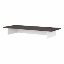 Photo 1 of BUSH FURNITURE - JAMESTOWN 60W DESK SURFACE IN WHITE AND STORM GRAY - JTD160SGWH
