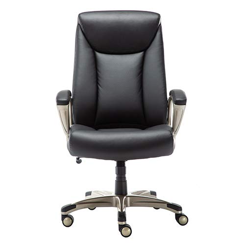 Photo 1 of Amazon Basics Bonded Leather Big and Tall Executive Office Computer Desk Chair