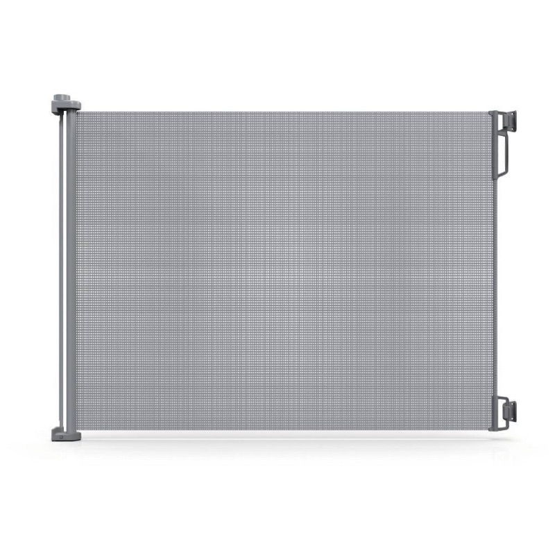 Photo 1 of Perma Child Safety 41 in. H Extra Tall and Extra Wide Outdoor Retractable Gate, Gray