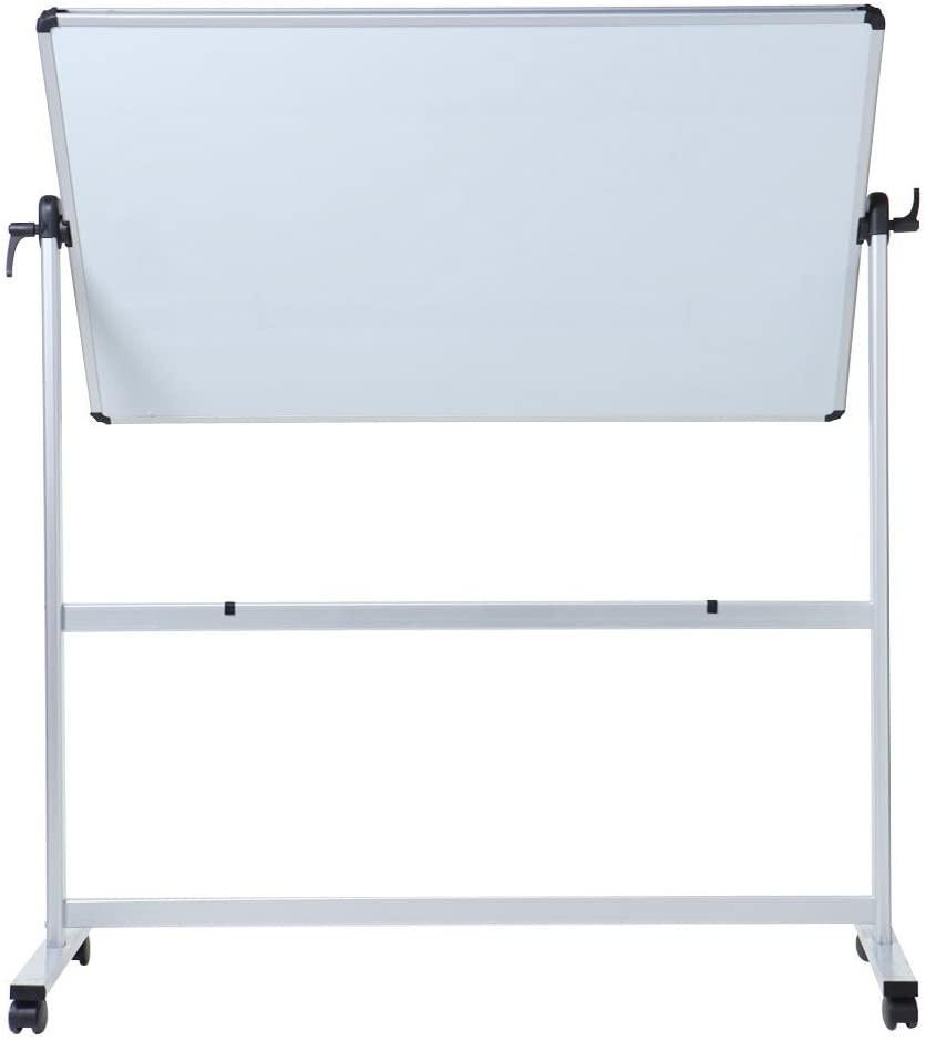 Photo 1 of Reversible Cork Bulletin Board / Magnetic Whiteboard with Powder-Coated Aluminum Frame and Mobile Stand