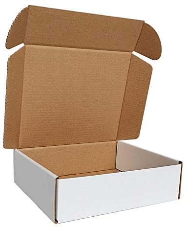 Photo 1 of 50 Pack of 12x10x4 inches ''(Inner Size) Corrugated Mailers, Cardboard Shipping Boxes, Oyster White