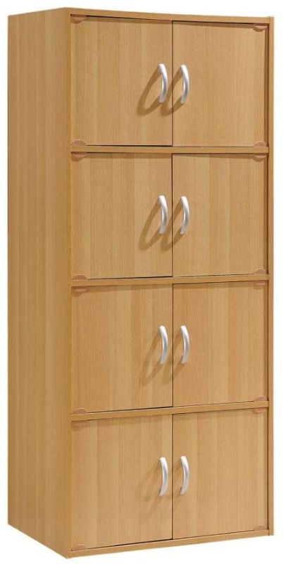 Photo 1 of Storage Cabinet Neutral - Hodedah Import, 4-shelf