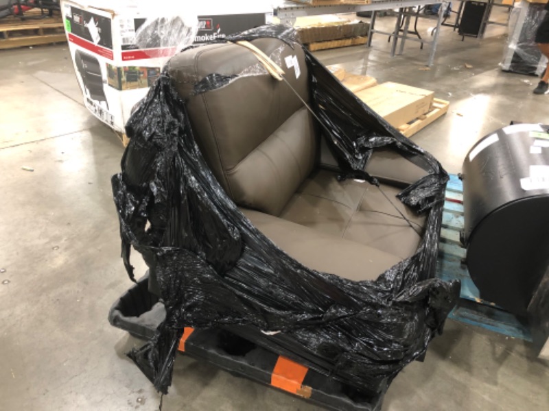 Photo 3 of American Eagle Genuine Leather Accent Chair in Brown