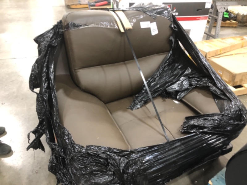 Photo 4 of American Eagle Genuine Leather Accent Chair in Brown