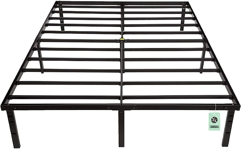 Photo 1 of Amazon Basics Heavy Duty Non-Slip Bed Frame with Steel Slats, Easy Assembly - 14"H, King
