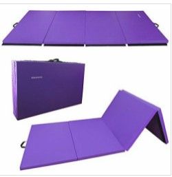 Photo 1 of BalanceFrom Gogym 4x10x2in. Extra Thick High Density Yoga - Purple
