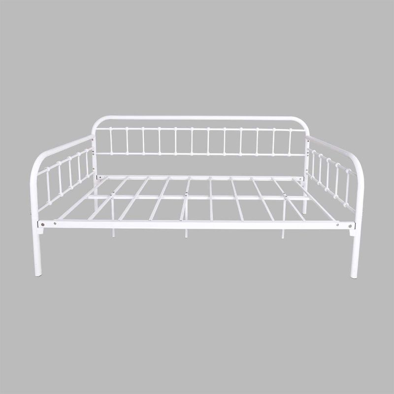 Photo 1 of  Metal Daybed Frame,Twin Size with Steel Slats Platform Furniture (White)
