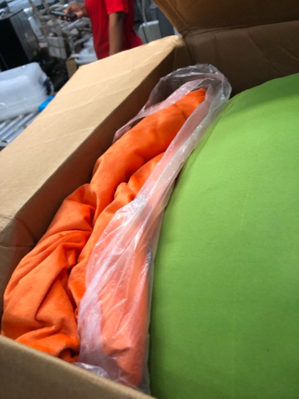 Photo 1 of Chill Sack Bean Bag Chair: Giant 8' Memory Foam Furniture Bean Bag - Big Sofa with Soft Micro Fiber Cover - Tangerine
