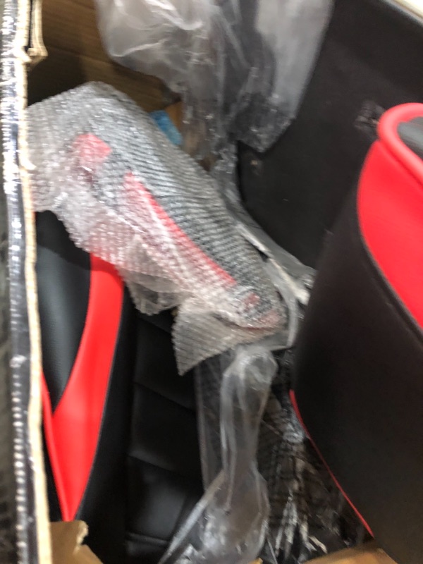 Photo 1 of Respawn 110 Racing-Style Bonded Leather Gaming Chair, Red/Black