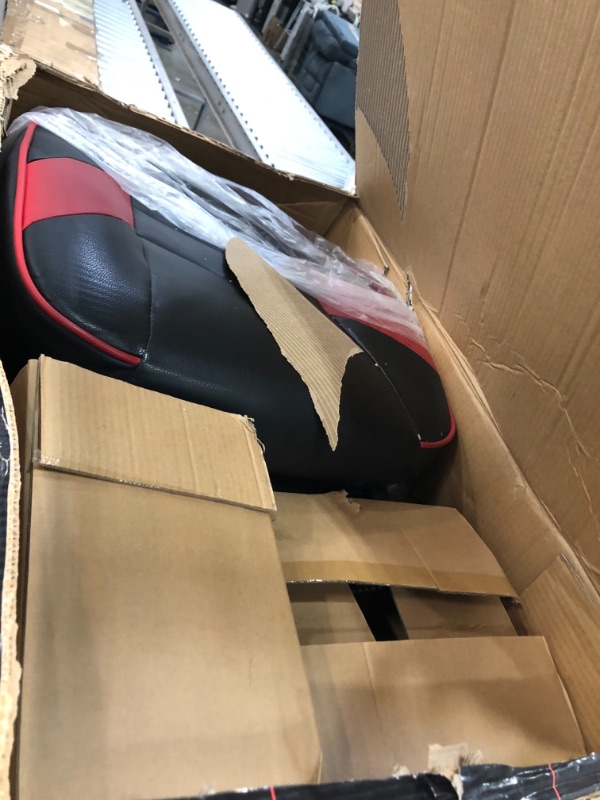 Photo 1 of Respawn 110 Racing-Style Bonded Leather Gaming Chair, Red/Black