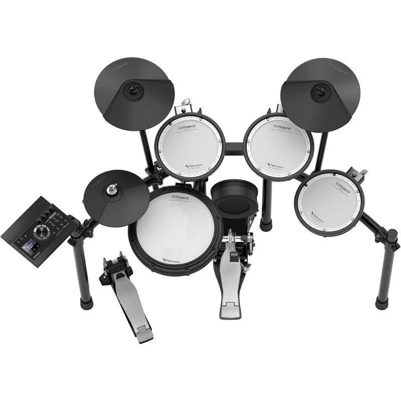 Photo 1 of 
Roll over image to zoom in
Roland TD-17KV V-Drums Electronic Drum Set with Custom Black Stand