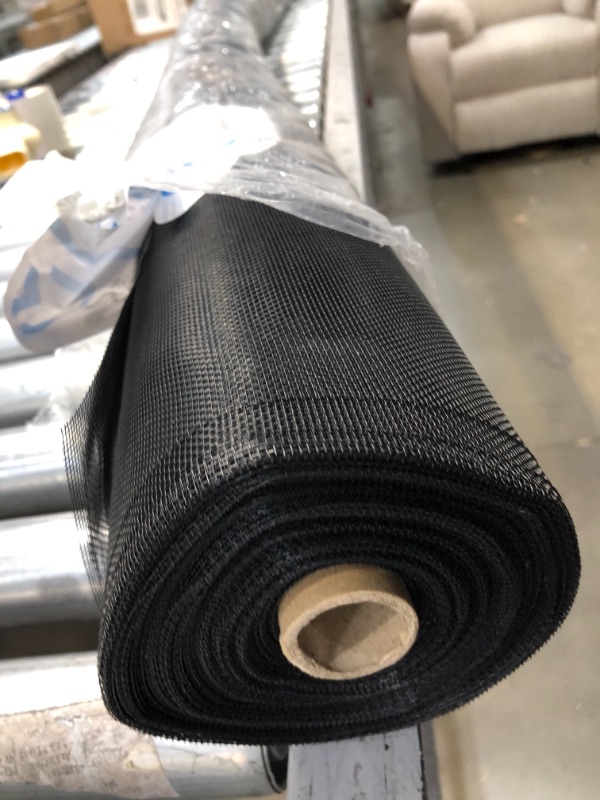 Photo 2 of 96 in. x 100 ft. Fiberglass Window Screen Mesh, Porch and Patio Screen Replacement, Window Screen Roll (Black)