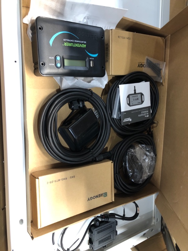 Photo 3 of 300-Watt 12-Volt Monocrystalline Solar RV Kit with 30 Amp PWM LCD Charge Controller