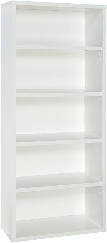 Photo 1 of 72.77 5 Shelf Bookshelf White - ClosetMaid