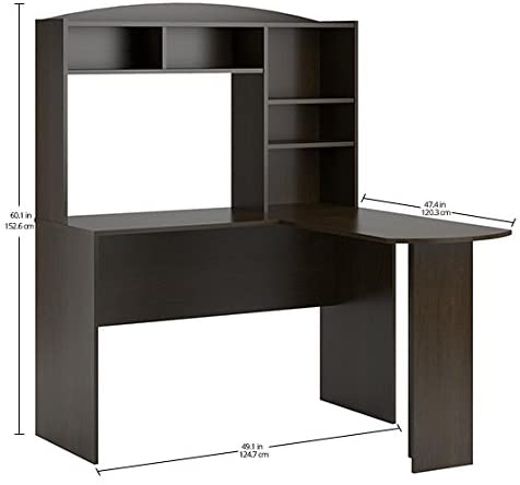 Photo 1 of Altra Furniture Sutton L-Shaped Desk with Hutch
?49.13 x 47.44 x 60.13 inches
