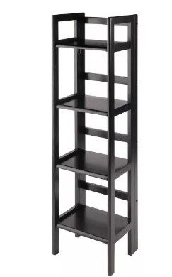 Photo 1 of 51.34" Terry Folding Bookcase - Winsome, Black 
