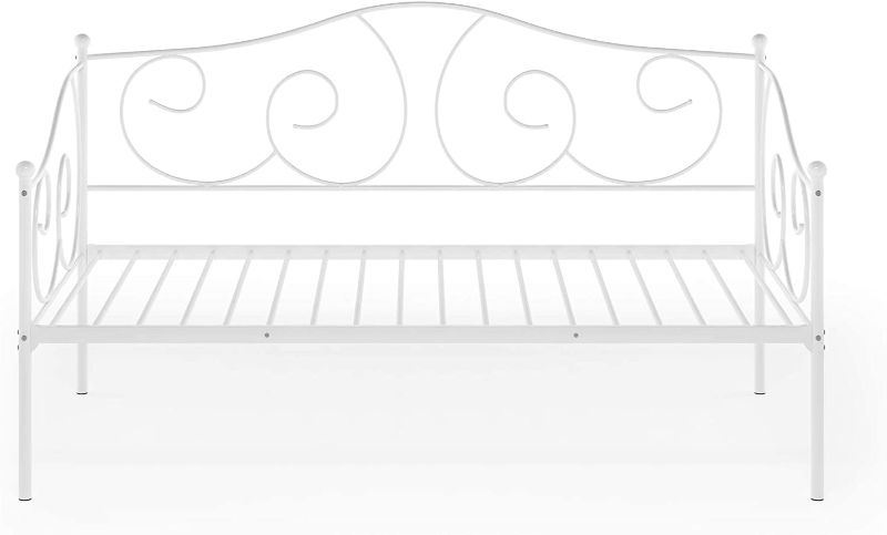 Photo 1 of Furinno Angeland Carca Metal Daybed, Twin Size, White