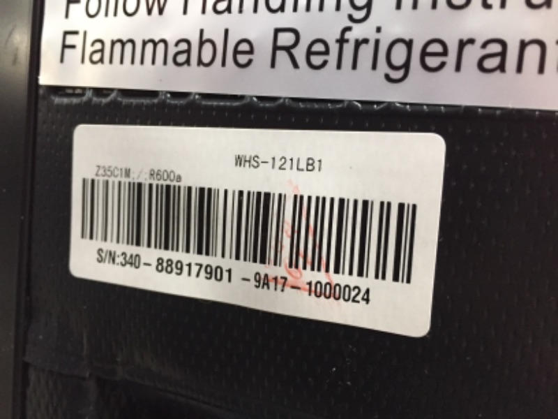 Photo 1 of Midea WHS-121LB1 Refrigerator, 3.3 Cubic Feet, Black

