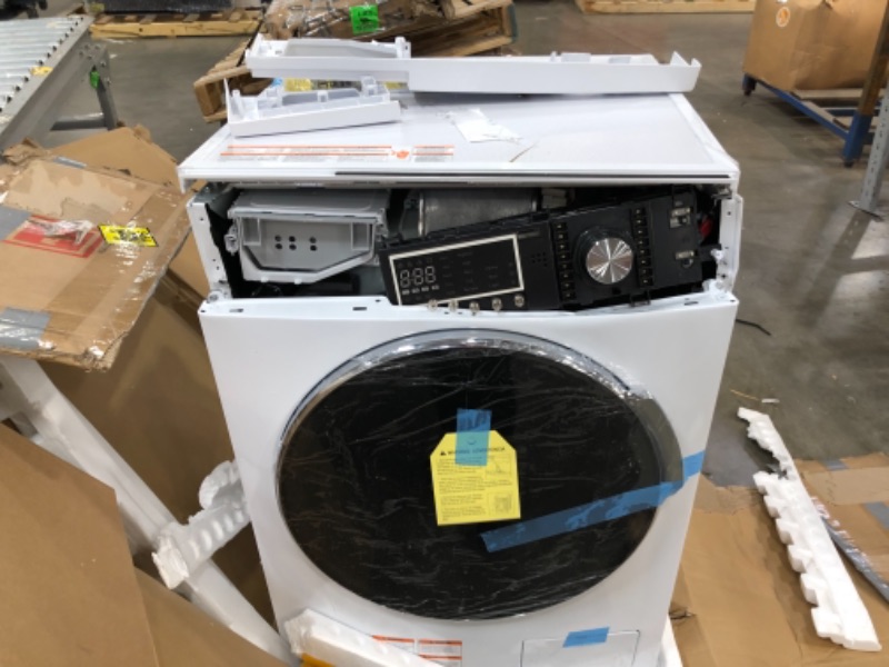 Photo 2 of PARTS ONLY 
RCA RWD270 Combo Washer Dryer, 2.7 cu ft, White
