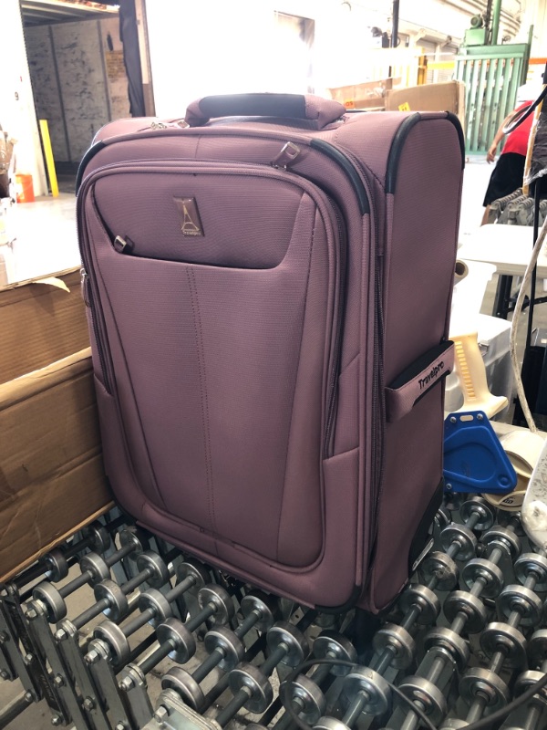 Photo 4 of Travelpro Maxlite 5 Softside Lightweight Expandable Upright Luggage, Dusty Rose, Carry-On 20-Inch
