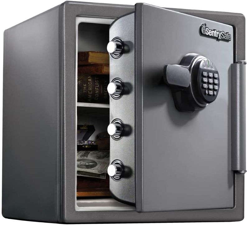 Photo 1 of SentrySafe SF123ES Fireproof Safe with Digital Keypad 1.23 Cubic Feet Black **MISSING KEYS**