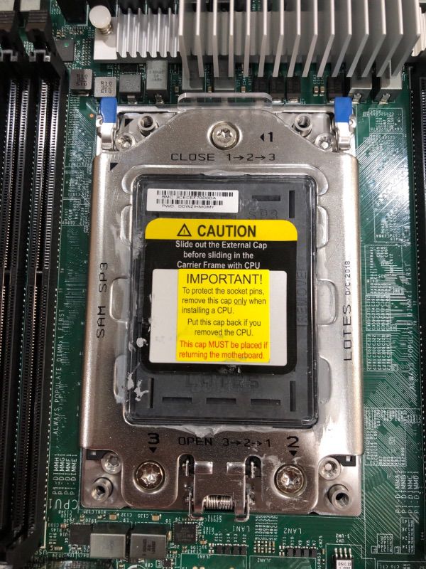 Photo 7 of Supermicro MBDH11DSINTO Socket SP3 System on Chip DDR4 SATA3USB30