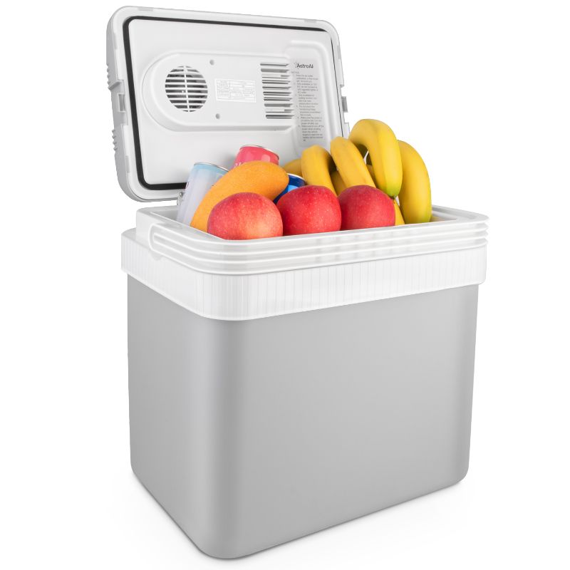 Photo 1 of AstroAI Electric Cooler 26 Quarts 24 Liter  12V DC Portable Thermoelectric Car Cooler Gray