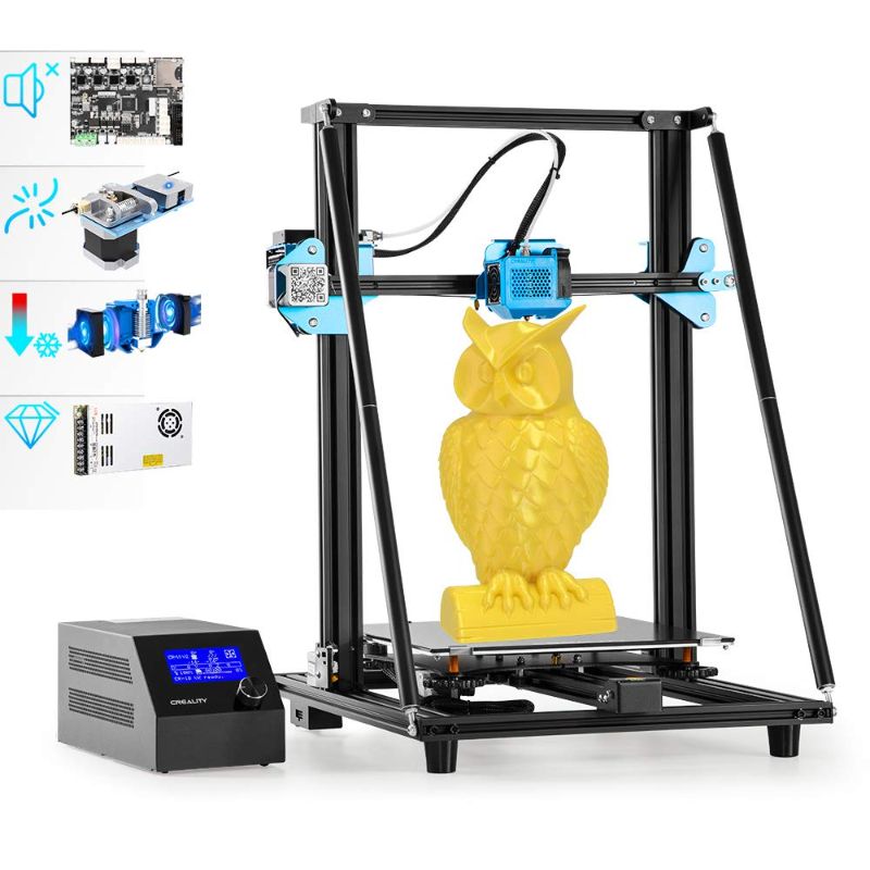 Photo 1 of Creality CR10 V2 3D Printer 7 Disruptive Upgrades with Inudstrial Grade Mute SystemTwoWay Sphenoid Heat DissipationAll Metal ExtrudingMeanWell Power300300400MM