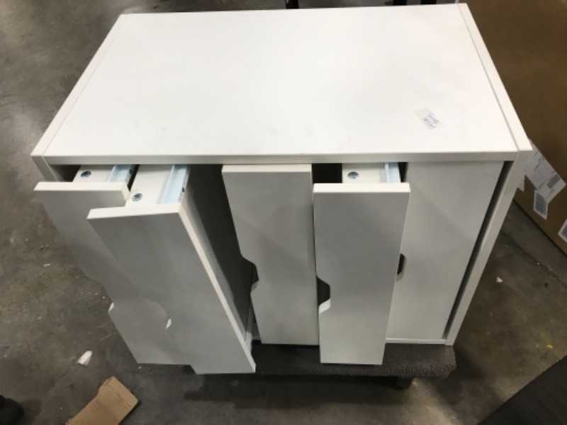 Photo 1 of Vicllax 5Drawer Office Filing Storage Cabinet Home Office Document Drawer Assemble Required White