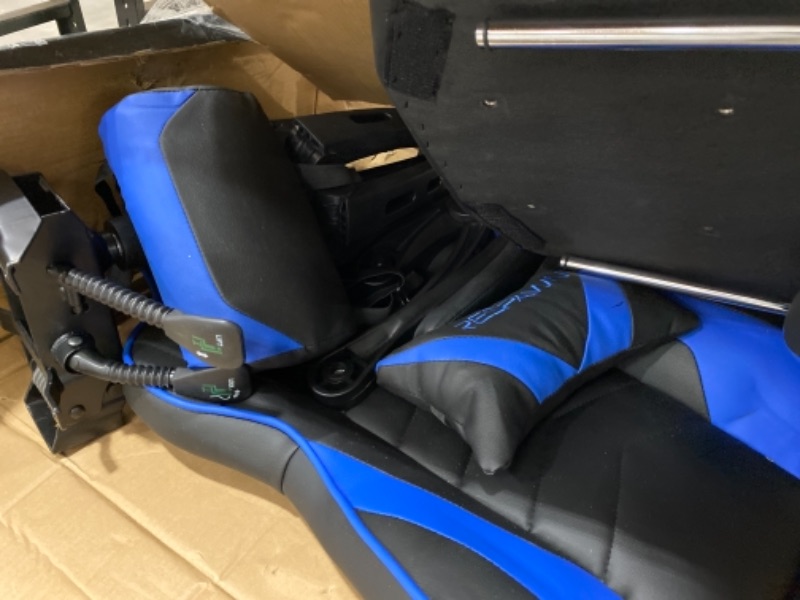 Photo 3 of **INCOMPLETE*** Respawn RSP-110 Racing Style Gaming, Reclining Ergonomic Chair with Footrest, Blue