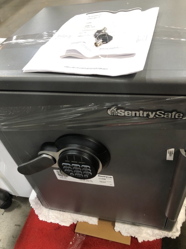 Photo 1 of SentrySafe SFW205GQC Fireproof Safe and Waterproof Safe with Dial Combination 2.05 Cubic Feet Gray/Black
