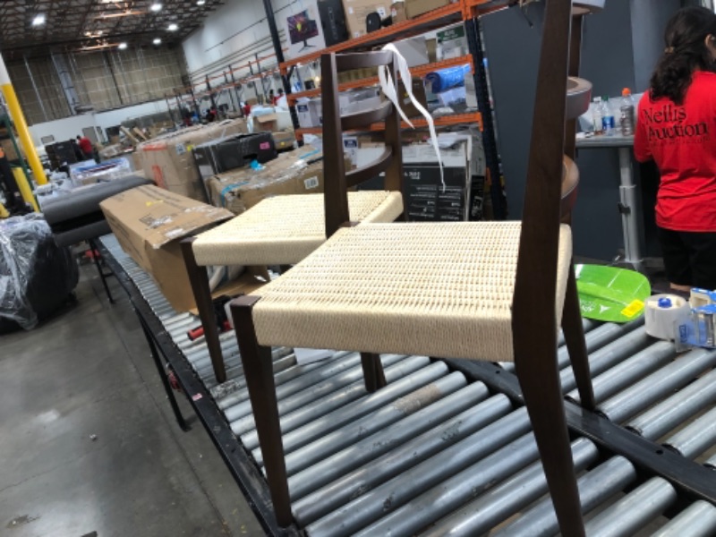 Photo 1 of Amazon Brand  Stone  Beam Scarlett Dining Chair Set of 2 189W Beech Wood Brown