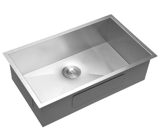 Photo 1 of 31.5" W x 19" D Stainless Steel Single Bowl Kitchen Sink - 33" x 19"
