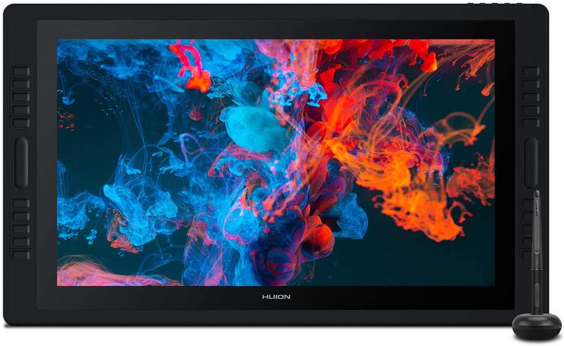 Photo 1 of 2020 HUION Kamvas Pro 24 Drawing Monitor 2.5K Resolution QHD Pen Display Full Laminated Screen Anti-Glare Glass 20 Express Keys with Dual Touch Bar Battery-Free Stylus 8192 Pressure Sensitivity-23.8in