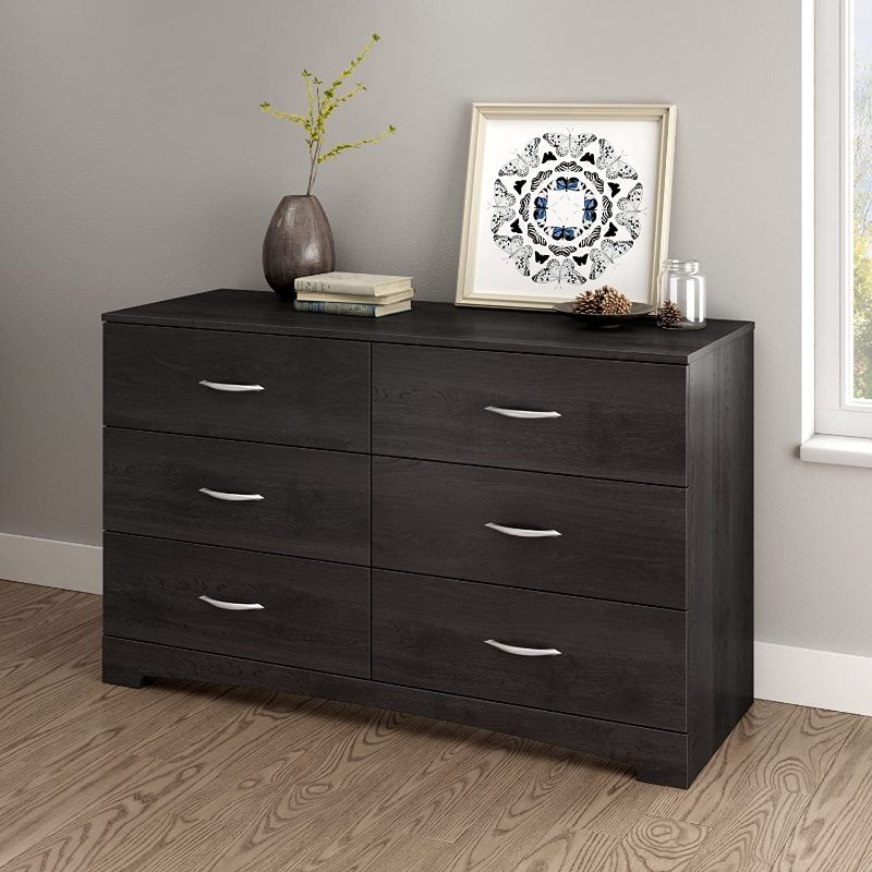 Photo 1 of **parts only *** South Shore Step One 6-Drawer Double Dresser-Gray Oak
