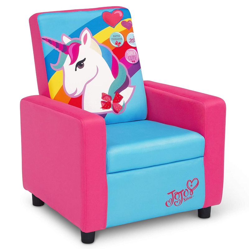 Photo 1 of Delta Children JoJo Siwa High Back Upholstered Chair, 17.86 Oz
