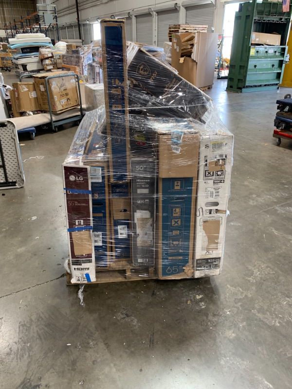 Photo 1 of Pallet Of Used Damaged Parts Only TVs and Monitors Assorted Types Non Refundable