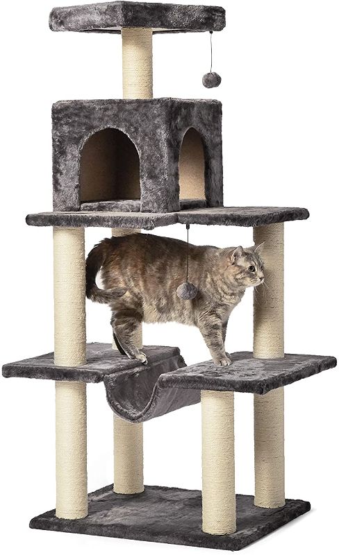 Photo 1 of Amazon Basics Cat Tree with Platform, Scratching Posts, X-Large Size
