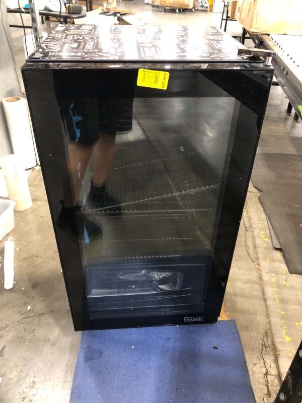 Photo 2 of DAMAGED NewAir Beverage Refrigerator Cooler with 126 Can Capacity - Mini Bar Beer Fridge with Right Hinge Glass Door - Cools to 34F - AB-1200BC1 - Beers of the World
