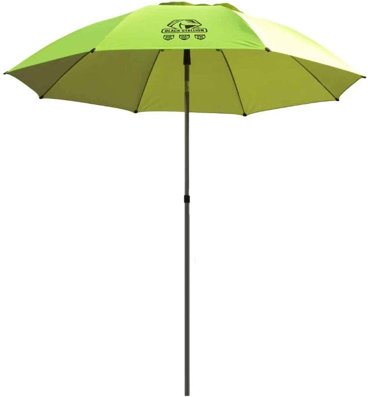 Photo 1 of Black Stallion UB200 Core Flame-Resistant Industrial Umbrella, Hi-Vis Yellow/Lime
