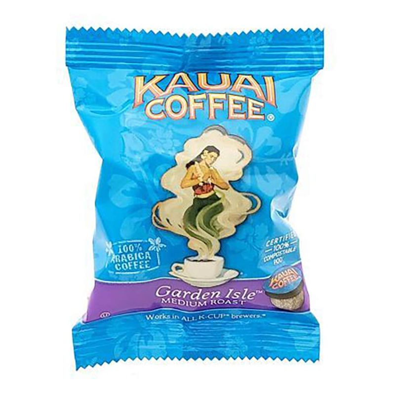 Photo 1 of Kauai Coffee Single-Serve Pods, Garden Isle Medium Roast – Arabica Coffee, Grown, Harvested and Roasted in Hawaii, Keurig-Compatible Cups (72 Count)
